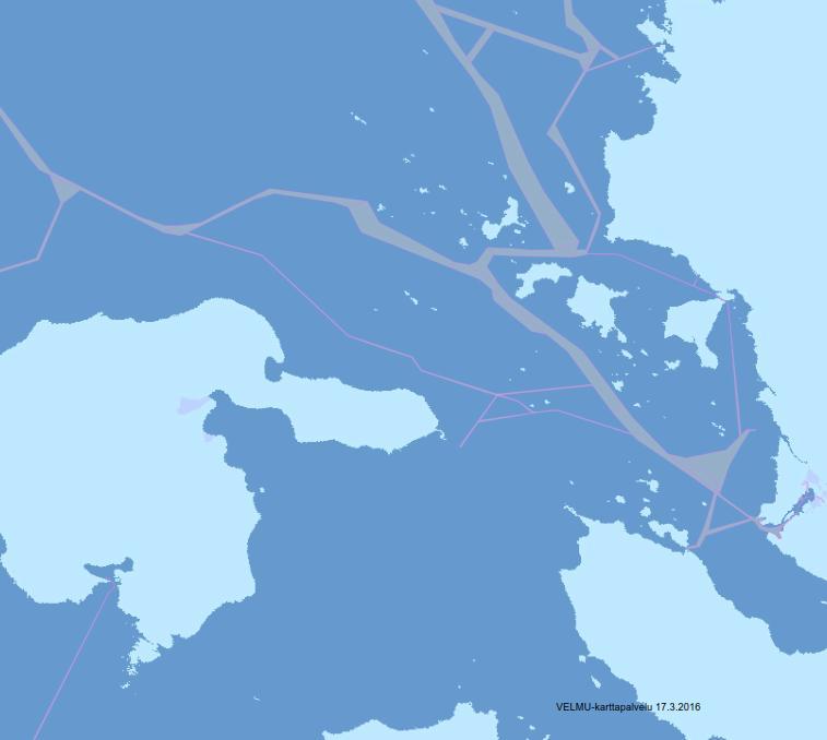 106 Silakka Karisiika Muikku Kuva 12-3. Silakan, siian ja muikun (maivan) poikastuotantoalueet (VELMU-karttatietopalvelu 17.3.2016). Nykyiset väyläalueet näkyvät harmaalla pohjalla.