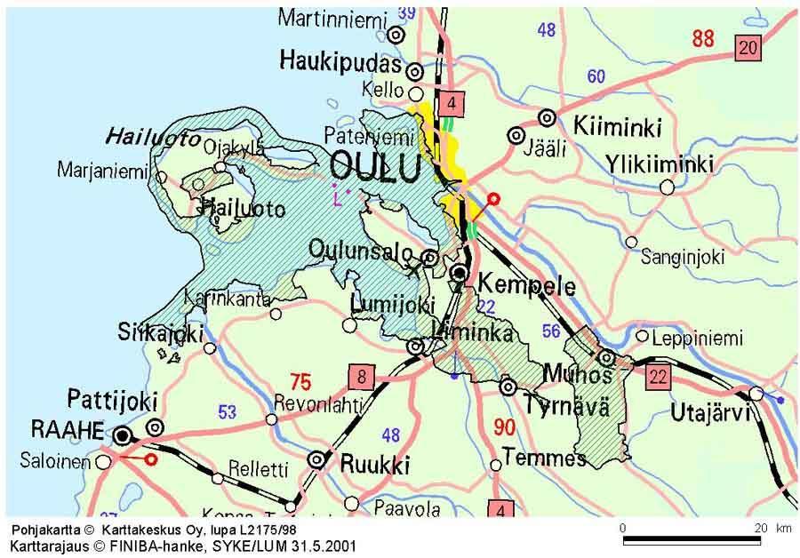 4 Vaikutusarvioinnin tulokset Seuraavassa on kuvattu vesistömallinnustulosten perusteella määritetyllä hankkeen vaikutusalueella sijaitsevat Natura 2000 -verkoston kohteet, niiden suojeluperusteet