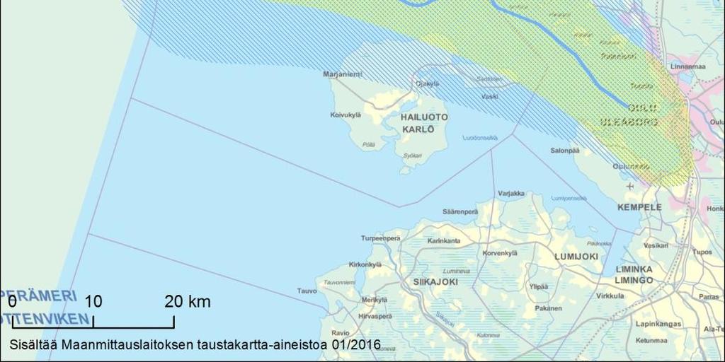 Tarkastelualue on pyritty määrittelemään niin suureksi, ettei merkityksellisiä ympäristövaikutuksia voida olettaa ilmenevän alueen ulkopuolella.