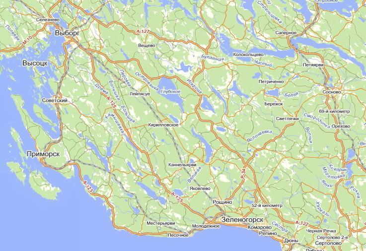 Black spots regional roads in Vyborg