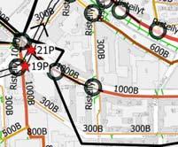 Vesijohdot yli DN300 Kaasujohdot yli DN300 Korkeajännitteiset sähkökaapeli, 110 kv Kaukolämpö ja kaukokylmälinjat, yli DN300