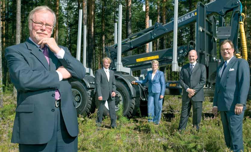 Kesla Oyj:n hallitus Kuvassa vasemmalta Esko Paajanen, Veli-Matti Kärkkäinen, Eeva Punta, Jussi Kuutsa ja Tapio Nikkanen ESKO PAAJANEN, S.