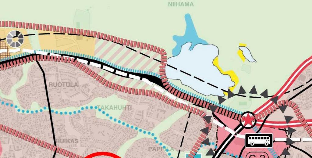 Ote Kantakaupungin yleiskaava 2040 ehdotuksesta (kartta 1).