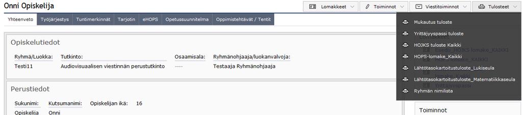 24 Mukautustietojen kirjaaminen Wilmaan HOJKS-lomakkeeseen Laita tänne mukautuksen päivämäärä.