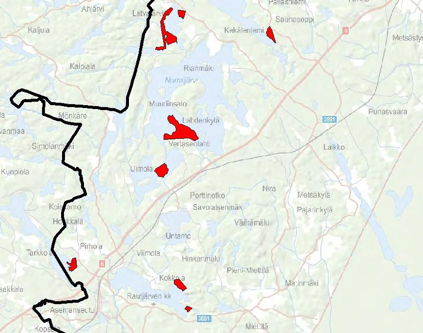 2.1.5 Asemakaavat Alueella on vahvistettuja ranta-asemakaavoja 5 kappaletta. Ranta-asemakaavoissa on yhteensä 58 rakennuspaikkaa.