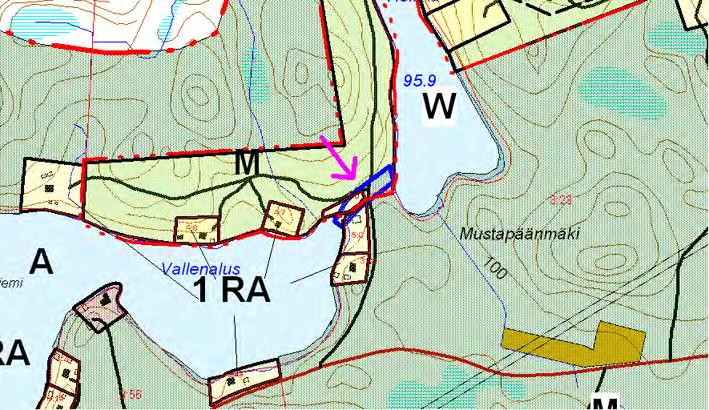 4.9 Puronsuu Muutoskohde sijaitsee Kankainen-järven itäosassa tilalla Puronsuu (689-413-5-0). Muutoskohteeseen liittyy koko Wellingin ranta-asemakaava-alue. Kuva 23.