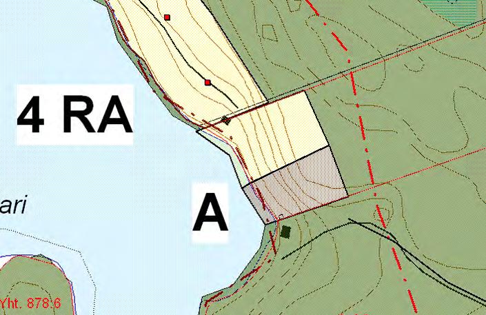 4.18 Tuomela Muutoskohde sijaitsee Torsa-järven luoteisosassa tilalla Tuomela (689-420-9-80). Kuva 33. Ote voimassa olevasta rantayleiskaavasta. 4.18.1 Nykytilanne Voimassa olevassa rantayleiskaavassa tila on merkitty M-alueeksi.