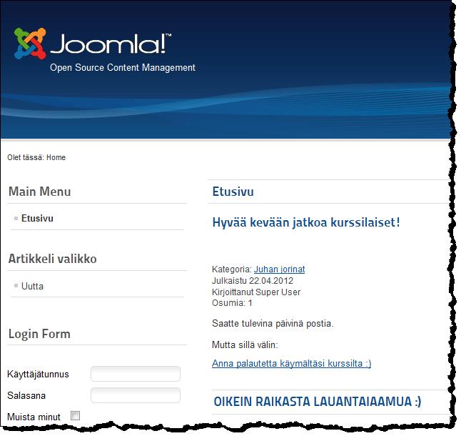 ETAPPI ry JOOMLA 2.5 Sivu 14(13) 1.