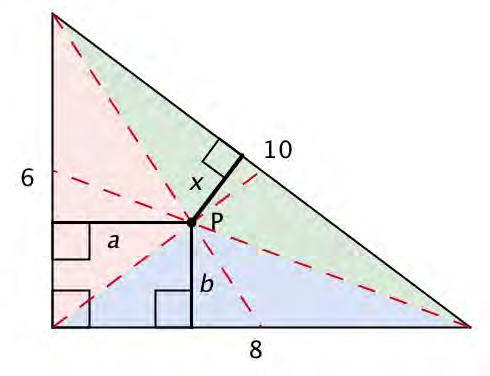 b 3 = 2 3 eli b = 6 3 Alkuperäisen kolmion ABC pinta-ala on A = 6 8 2 = 24.