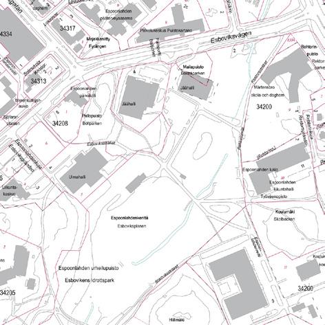 3.1 ESPOONLAHDEN URHEILUPUISTON SKEITTIPAIKKA Osoite: Espoonlahdentie 2-4 Asemakaavatilanne ja maanomistus Skeittipaikka sijaitsee