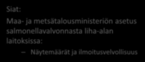 rehuseoksia valmistavien toimijoiden näytteenotto Ilmoitusvelvollisuus