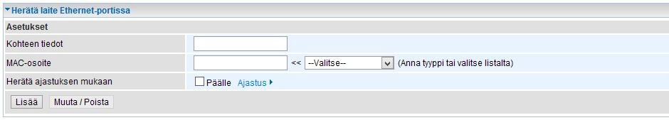 Herätä laite Ethernet-portissa (Wake On LAN) Menettely, jossa työasema voidaan käynnistää lähiverkon kautta hallintatoimia varten. 5.