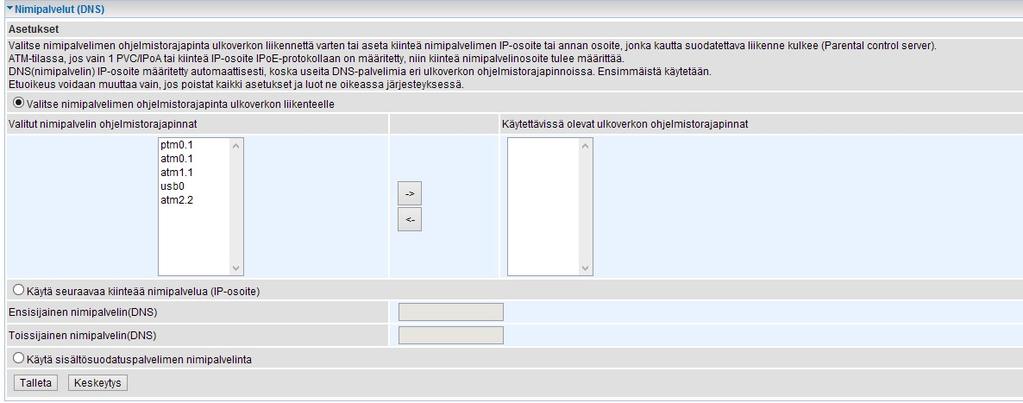 liitännöistä tai anna kiinteä osoite nimipalvelimelle Dynaaminen nimipalvelin Dynaaminen nimipalvelin mahdollistaa julkisen IP-osoitteen käytöndynaamisesti tietylle laitenimelle ja mahdollsitaa