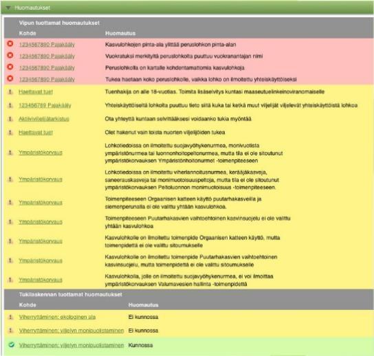 Muutokset Vipun Päätukihaku-osiossa aiempaan koulutukseen verrattuna Vipuneuvoja aukeaa vaiheittain, listaus