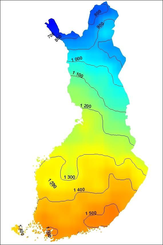19 climatic models, Finnish Meteorological Institute (±15 years) Peltonen-Sainio, P., Jauhiainen, L.