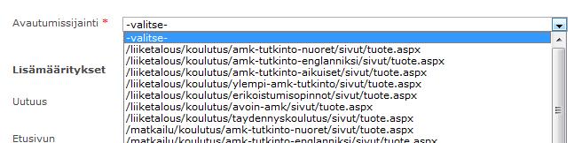 koulutusvinkiksi 4.4.1 Uutuus Uutuus-sana näkyy koulutuksen nimen jälkeen hakutuloksissa, nostolistauksissa ja tuotekortilla.