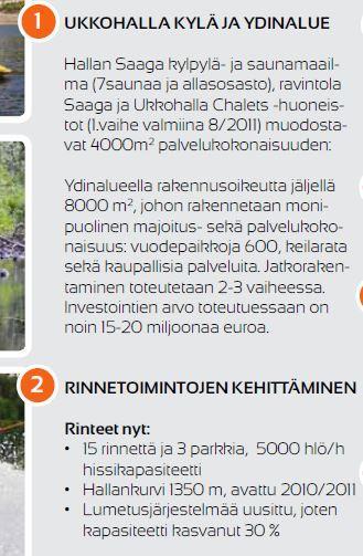 UKKOHALLAN JA SAUNAMAAN ASEMAKAAVOJEN OSITTAINEN MUUTOS JA LAAJENNUS 15 ************************** Ukkohallan rakennuskaava on hyväksytty kunnanvaltuustossa 27.9.1993 64 ja Saunamaan asemakaava 15.11.