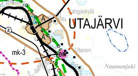Maakuntakaavassa alue kuuluu myös Oulun kaupunki-maaseutu -vuorovaikutusalueeseen (kmk) ja maaseudun kehittämisen kohdealueeseen Oulujokilaakso, Oulu-Kajaani-Arkangel -käytävään (mk-3). Kuva 3.