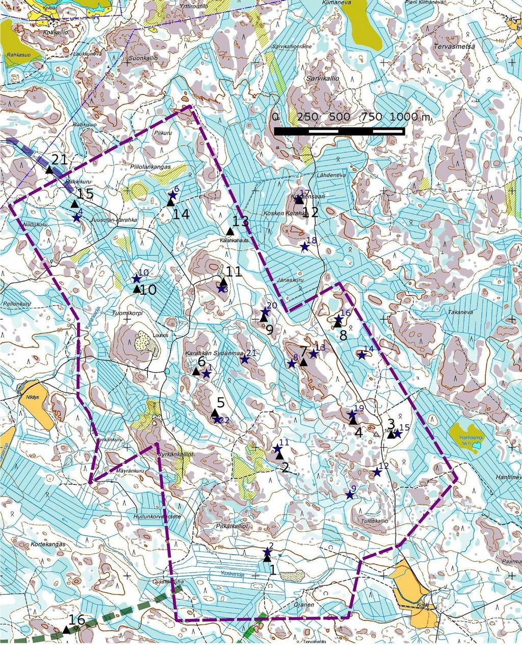 11 3.1. Maastokuvaukset ja valokuvat Kartta 6a.