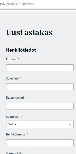 5. Rekisteröi uusi asiakas 3. Cd-kerhoihin liitettävältä pitää valita joku kerho, sähköpostia ei tarvita. Verkkopalveluun tarvitaan sähköposti.