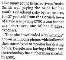 FT 2.2.2015: INSURERS USE OF BIG