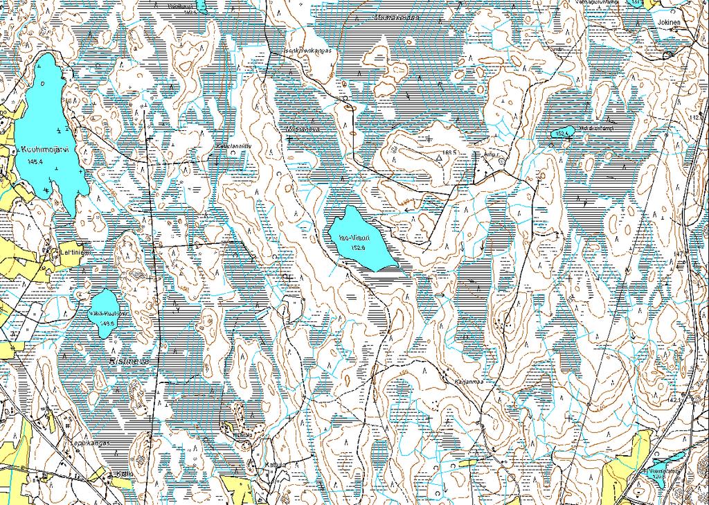 I luokan pohjavesialueista lähimpänä Pahkalan vaihtoehdon (VE 1) suunniteltua laitospaikkaa sijaitsevat