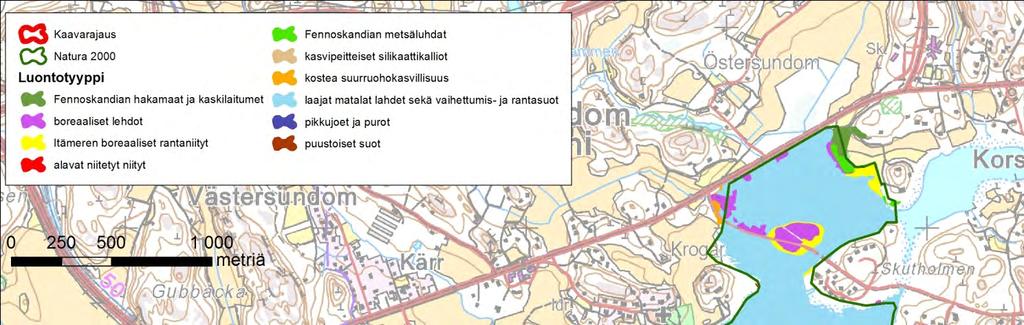 Östersundomin yhteinen yleiskaava 14 (57) 5.11.2014 Luontovaikutusten arviointi koluhta on levinnyt saaren ja mantereen väliin ja lahden avovesialue on supistunut merkittävästi.