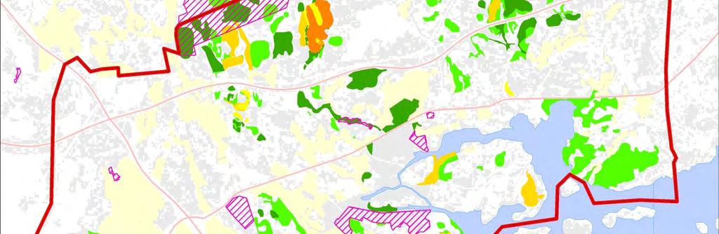 Tällöin laaja-alainen kohde näkyy tuloksessa pienempänä kohteena, jossa on myös muita arvoja. Analyysi antaa kuitenkin hyvän kuvan arvojen keskittymisestä. Tuloksia ei tule tulkita tarkkoina rajoina.