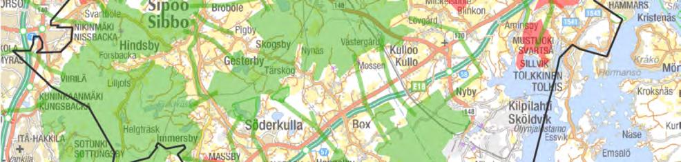 Yleiskaavaehdotuksessa viheralueiksi osoitettujen alueiden on tarkoitus toimia myös ekologisina yhteyksinä.