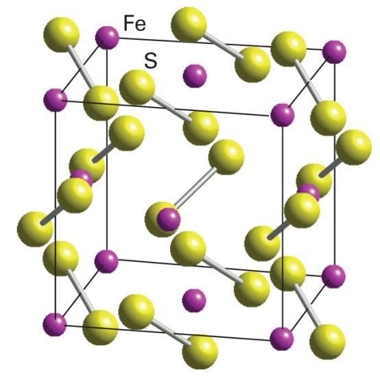 FeS 2 : erilliset S 2 2- ionit. Ioni paljon stabiilimpi kuin O 2 2- ioni.