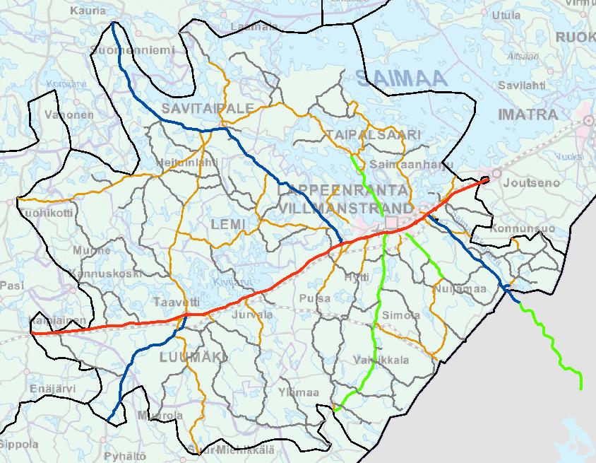 Talvihoito Talvihoitoluokat Is 1- ajorata 51,2 km Is 2- ajorata 36,5 km I 100,9 km