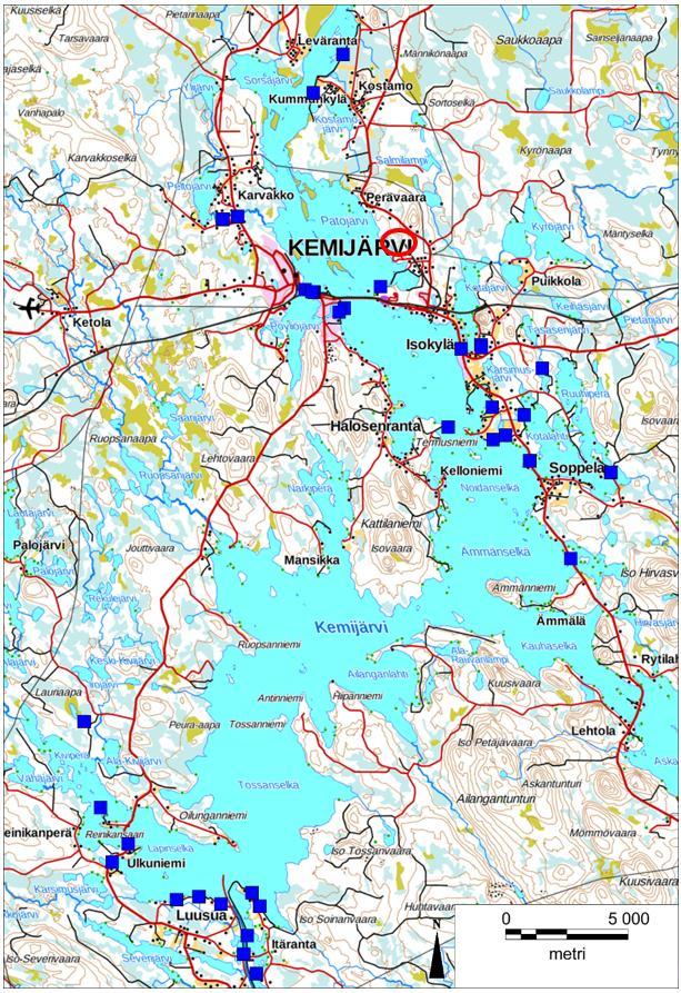 Kuva 4.3-6. Padot Kemijärvellä.