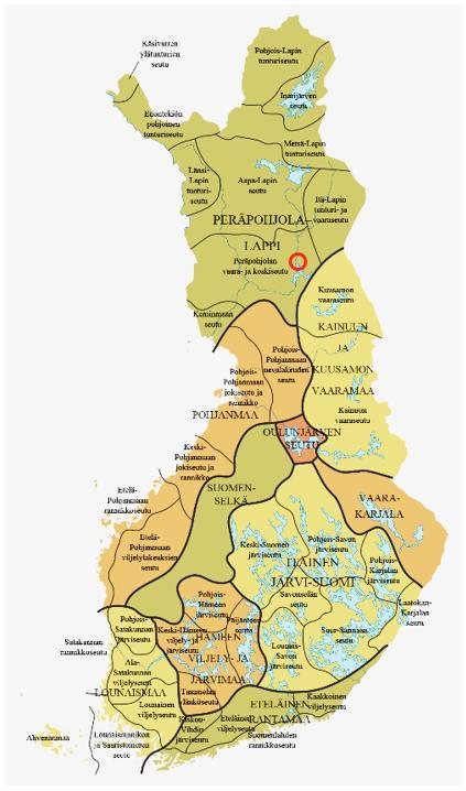 Kuva 4.11-1. Maisemamaakuntajako.