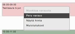 Oma asiointi - hakemusten ja varausten peruminen Varaushakemusten poistaminen Oma asioinnissa on mahdollista perua omia aikaisemmin tehtyjä varaushakemuksia.
