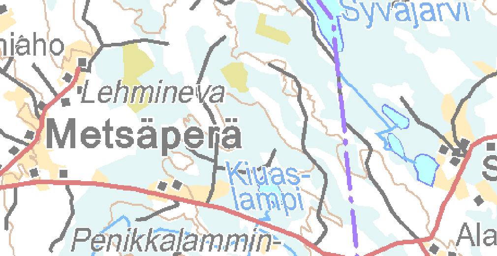 case, no forest -laskenta tulosten perusteella alle 8 tuntia vuodessa kaikissa tarkastelukohteissa A-M) ja myös muiden