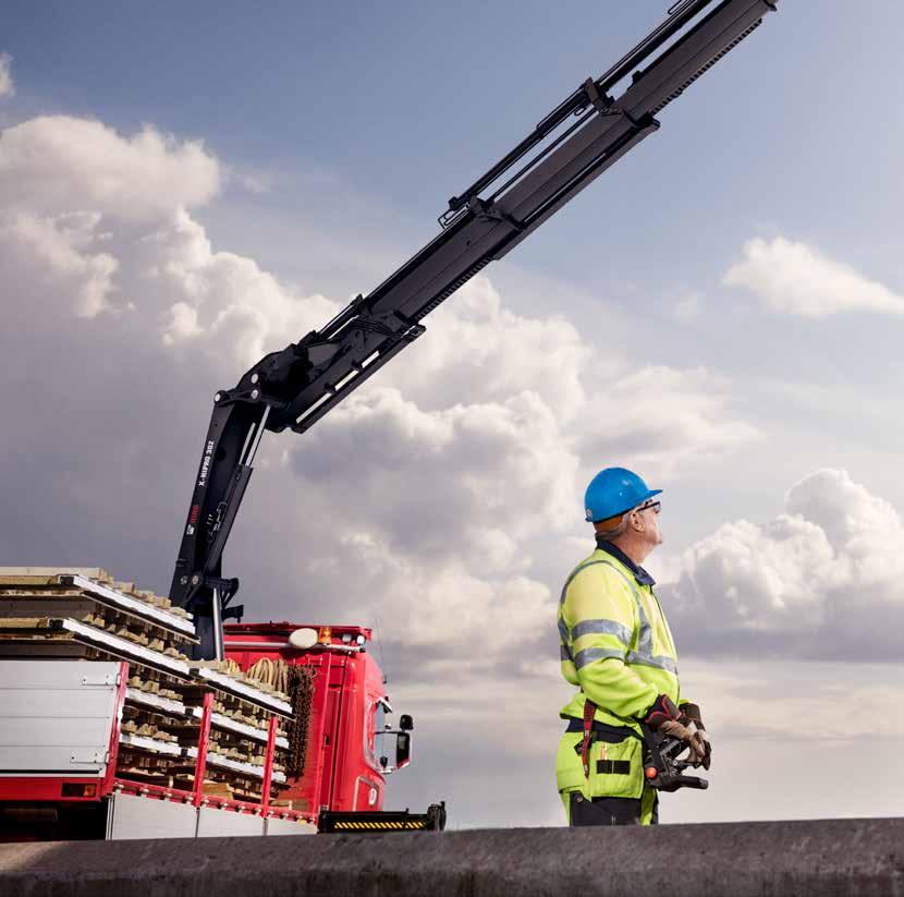 ALWAYS THE BRIGHT Kun valitset HIAB-kuormausnosturin, saat muutakin kuin hyvän ulkonäön. Teet viisaan valinnan, koska tyylikkään mustan pinnan alle kätkeytyy monipuolinen työhevonen.