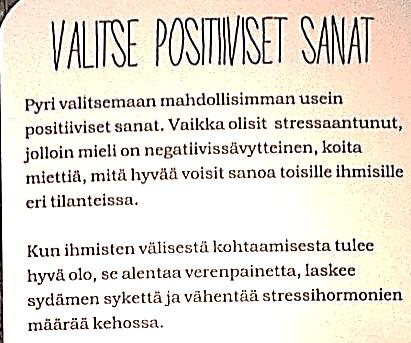 (Stressinhallintakortit, Sanna