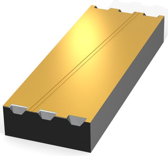 3.1. Kiderakenteet ja märkäsyövytys 17 kuvioiden pienimmät mahdolliset mitat ovat 0,6 ± 0,1 µm. 7 (a) (b) Kuva 3.1 (a) Luonnos kallistetusta SOA-sirusta katkaisumerkkien kanssa.