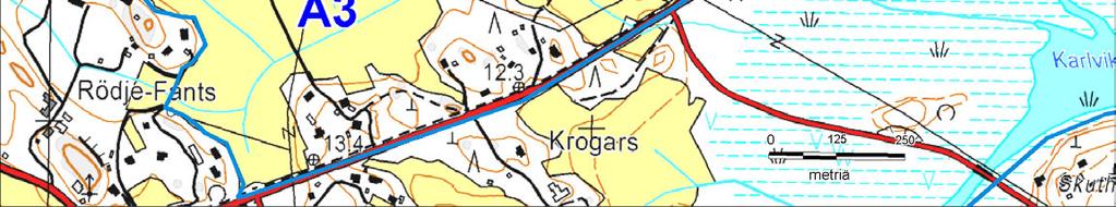 Östersundomin kartanon länsipuolen (A3) ja pohjoispuolen osa-alue (A4) ja alueiden arvokkaat luontokohteet.