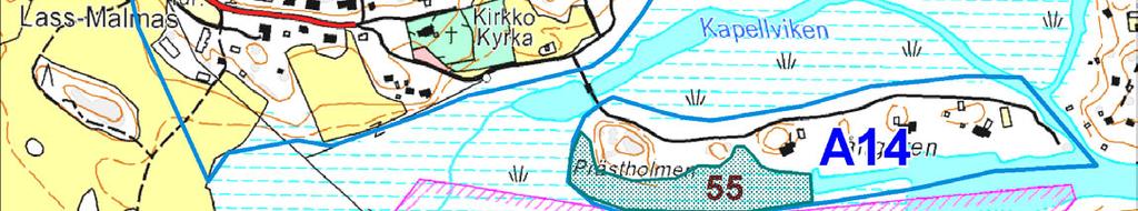 Kapellvikenin Natura-kohde ei kuulunut tutkittaviin alueisiin.