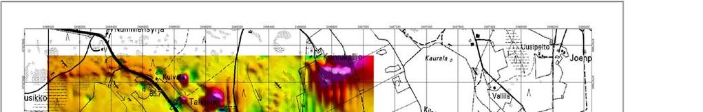 5 3.3 Maastogeofysiikka Remon alueelle on tehty 3 km² laajuinen systemaattinen magneettinen mittaus ja