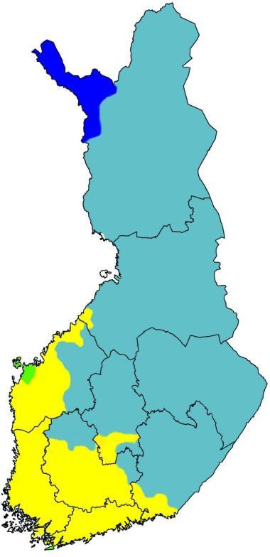 Siltojen ylläpito Varsinais-Suomen, Satakunnan ja Pirkanmaan alueilla 23 SILLAT VARSINAIS-SUOMEN, SATAKUNNAN JA PIRKANMAAN ALUEILLA Pakkasrasitusta voidaan kuvata ilmaston mantereellisuuden ja