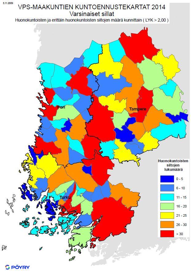 Siltojen ylläpito Varsinais-Suomen, Satakunnan ja Pirkanmaan