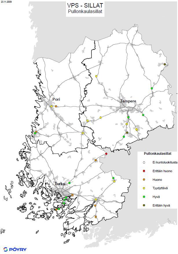 Siltojen ylläpito Varsinais-Suomen, Satakunnan ja Pirkanmaan