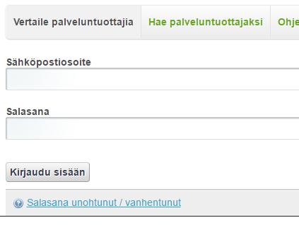 7 ONGELMATILANTEITA Unohtuneet salasanat: 1) Tilaa itse uusi salasana kirjautumissivulta. tai 2) Pyydä yrityksesi pääkäyttäjää vaihtamaan salasanasi Käyttäjähallinnan kautta. HUOM!