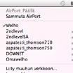 Langatonta yhteyttä käytettäessä valitse Airport. 4. Valitse Välipalvelimet-välilehti (Proxies). 5.