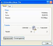 IP-asetukset-välilehti: DHCP-käytössä tulee näkyä IP-osoite-ikkunassa. 1.