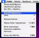 Ohjeet on Mac OS X 10.6 (Snow Leopard) -versiolle. 3.4 Internetyhteyden luominen 1. Avaa Omenavalikosta Järjestelmäasetukset.