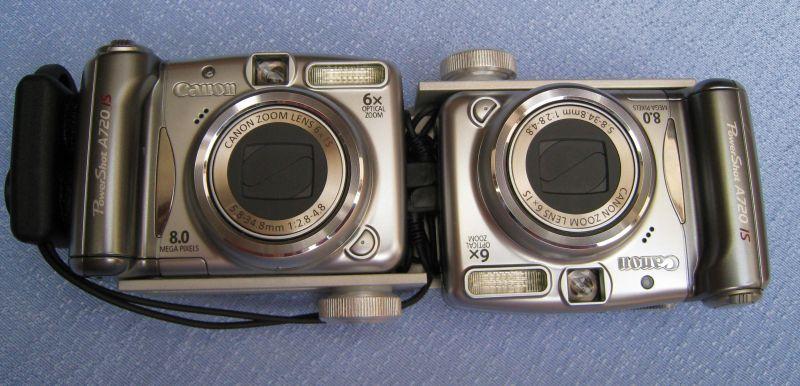 23 Kuva 11: Kaksi Canonin Powershot A720IS kameraa Z-barilla vierekkäin 14 5.