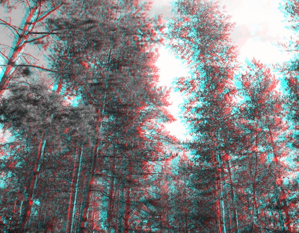 45 Kuva 22: Stereokuva mustavalkoisena Anaglyph-muodossa. (Kuva: Riku Naskali) 9.2.2 ColorCode 3D ColorCode on Anaglyphin kanssa hyvin samanlainen tekniikka, mutta käyttää punaisen ja vihreän sijasta keltaista ja sinistä.